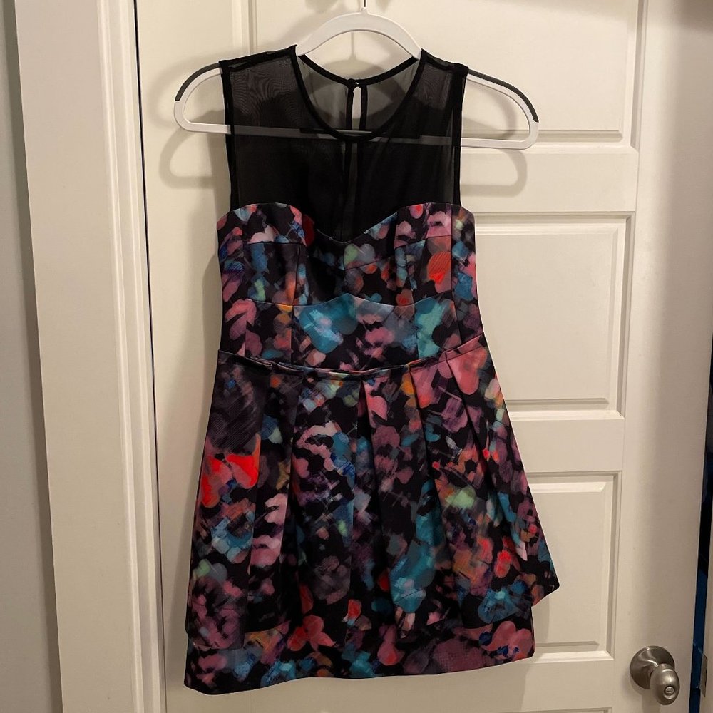 Nanette Lepore Multicolored Cocktail Dress - Size 2